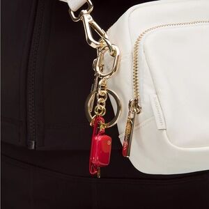 Lululemon Everywhere Belt Bag Charm Keychain- Spiced Chai/Rose Gold
